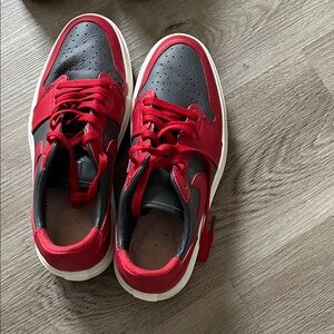 Nike Women's Red and Black Sneakers